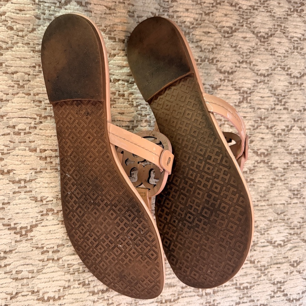 Tory Burch Patent Leather Miller Sandals - Picture 5 of 7